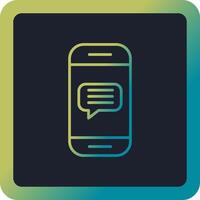 Phone Message Vector Icon