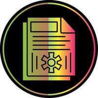 Tasks Glyph Due Color Icon vector
