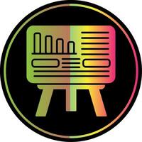 Presentation Glyph Due Color Icon vector