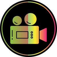 Video Camera Glyph Due Color Icon vector