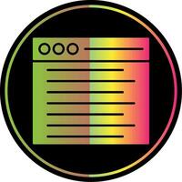 Web Glyph Due Color Icon vector