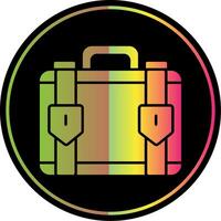 Suitcase Glyph Due Color Icon vector