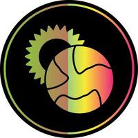 Eclipse Glyph Due Color Icon vector