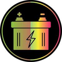 Car Battery Glyph Due Color Icon vector
