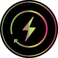 Energy Glyph Due Color Icon vector