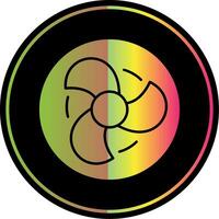Fan Glyph Due Color Icon vector