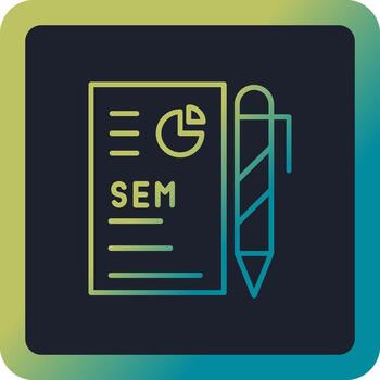icono de vector de análisis de datos