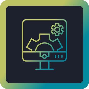 Computer Settings Vector Icon