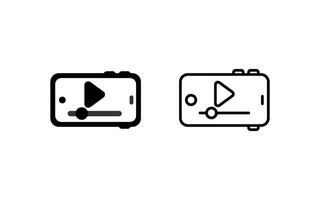 icono de vector de vídeo