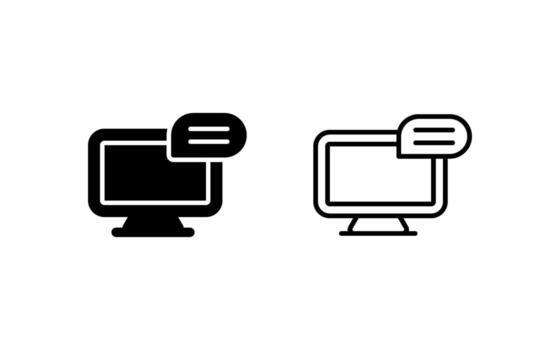Computer Vector Icon
