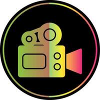 Video Camera Glyph Due Color Icon vector