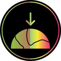 Gravity Glyph Due Color Icon vector