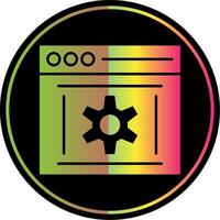 Optimization Glyph Due Color Icon vector