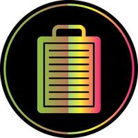 Clipboard Glyph Due Color Icon vector