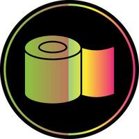 Tissue Roll Glyph Due Color Icon vector