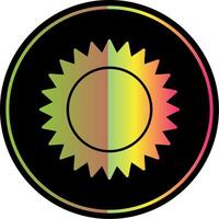 Sun Glyph Due Color Icon vector