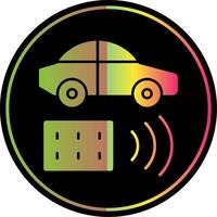 Remote Vehicle Glyph Due Color Icon vector