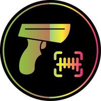 Barcode Scanner Glyph Due Color Icon vector