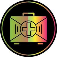 First Aid Kit Glyph Due Color Icon vector