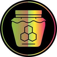 Honey Glyph Due Color Icon vector