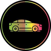 Sedan Glyph Due Color Icon vector