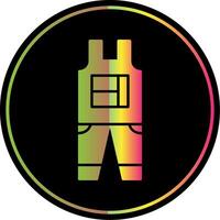 Overalls Glyph Due Color Icon vector