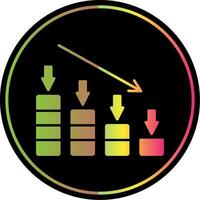 Crash Glyph Due Color Icon vector