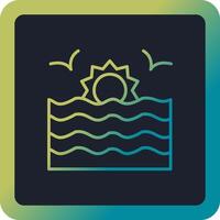 Sunset Vector Icon