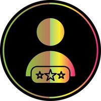 Customer Review Glyph Due Color Icon vector