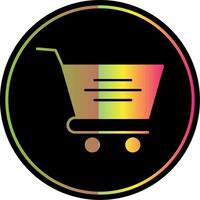 Cart Glyph Due Color Icon vector