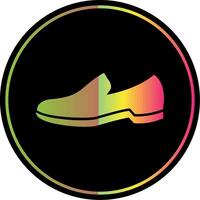 Shoes Glyph Due Color Icon vector