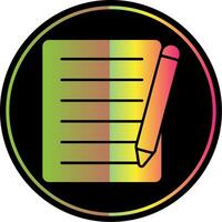 Copywriting Glyph Due Color Icon vector