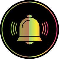 Bell Glyph Due Color Icon vector