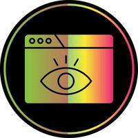 Visualization Glyph Due Color Icon vector
