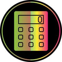 calculadora glifo debido color icono vector