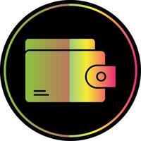 Wallet Glyph Due Color Icon vector