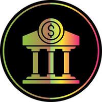 Bank Glyph Due Color Icon vector
