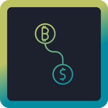 Btc conversion Vector Icon