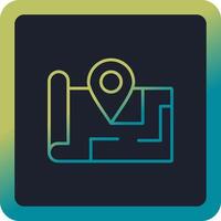 icono de vector de mapa