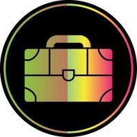 Suitcase Glyph Due Color Icon vector