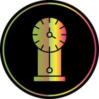 Vintage Clock Glyph Due Color Icon vector