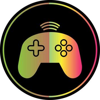Controller Glyph Due Color Icon vector