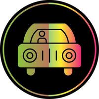 Car Glyph Due Color Icon vector