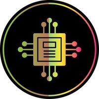 Chip Glyph Due Color Icon vector