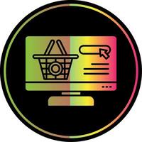 Order Glyph Due Color Icon vector