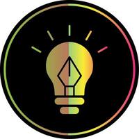 Design Thinking Glyph Due Color Icon vector