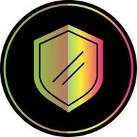 Shield Glyph Due Color Icon vector