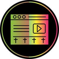 Editor Glyph Due Color Icon vector