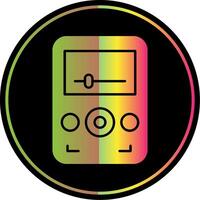 Audio Player Glyph Due Color Icon vector