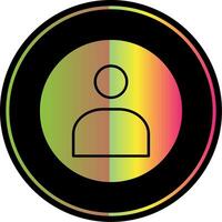 User Glyph Due Color Icon vector